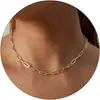 Amazon Cadena de eslabones Flash Transfronteriza Elegante Collar de Corazón Abierto Estrella Abierta Joyería de Moda Trendy para Chicas