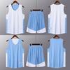 Conjunto de Uniforme de Baloncesto de Doble Cara Estilo Americano para Niños al por Mayor, Incluye Camiseta y Pantalones de Doble Cara, Pantalones de Longitud hasta la Rodilla de una Cara de Secado Rápido y Transpirables