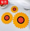Tapete Aislante de Calor Posavasos para Hogar Posavasos para Tazón y Plato PVC Antiescaldante Antideslizante Tapete para Mesa de Comedor Individual de Dibujos Animados Girasol