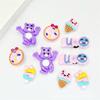 Charms para Sapato Crocs Desenho Animado Raio Grafite Urso Preto Acessórios Acessórios para Chinelo DIY Charms de Sapato Removíveis Atacado do Fabricante
