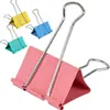 Clips Sujeta Documentos Metálicos de Venta Caliente Transfronterizos, Clips para Documentos, Clips de Encuadernación para Papelería de Oficina, Clips para Papel, Clips Fijadores para Tableros de Dibujo
