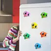 Adesivos Magnéticos Criativos 3D Transfronteiriços para Geladeira para Decoração de Casa, Adesivos Decorativos Magnéticos de Sapo Fofo com Olhos Grandes