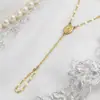 Joyería de Moda Transfronteriza Europea y Americana: Elegante Pulsera con Colgante Redondo para Mujer, Pulsera de Muñeca con Cadena Simple de Labios