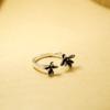 Anillo de plata esterlina de imitación Qiao Lanxuan al por mayor plata tailandesa estilo retro antiguo moda para mujer joyería popular estilo flor