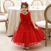 2026 Nuevo Vestido de Malla para Niñas Vestido de Princesa Falda Tutú para Bebé Vestido de Boda para Bebé de un Año Vestido de Fiesta