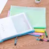 Bolsa de arquivo espessa bolsa de PVC bolsa de malha transparente A4 com zíper pasta de transporte armazenamento de contas bolsa de arquivo bolsa de papelaria