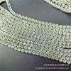 Corrente de Garra 5mm Fundo Prata Strass AAA Corrente de Garra Intensiva Capa de Celular Acessórios de Joalheria para Roupas Vendas Diretas da Fábrica