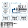 Separador de agua externo para grifo, champú, boquilla de ducha, lavabo, manguera doméstica para champú de mano