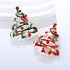 Moda Europeia e Americana Liga Esmalte Strass Árvore de Natal Broche Requintado Criativo Masculino e Feminino Roupa Corsage Alfinete de Joia