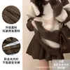 Falda plisada gris oscuro para mujer, de cintura alta, adelgazante, nuevo estilo primavera/otoño 2026, falda corta de traje JK, falda midi de línea A para petite
