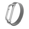 Adequado para Xiaomi Mi Band 56 Pulseira de Relógio Universal Xiaomi34 Pulseira de Relógio Magnética de Metal Malha de Aço Inoxidável Milanês de Três Contas