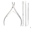 Suministro Exclusivo Transfronterizo de Tijeras Fáciles de Usar D501, Tijeras para Cutícula, Tijeras para Ranura de Uña, Set de Herramientas para Manicura, Empujador de Acero para Recortar Uñas, Herramienta para Pedicura