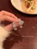 Pendientes de Perla Mariposa de Zirconia de Gama Alta Nuevos Pendientes de Diseño de Nicho de Lujo Accesible Pendientes Dulces Exquisitos y de Moda