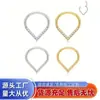 Anillo cerrado en forma de corazón de gota de agua de acero inoxidable 316 para nariz, cartílago, joyería para piercing, venta al por mayor directa del fabricante