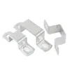 Abrazadera Cuadrada de Hierro Galvanizado Aro Cuadrado de Acero al Carbono Abrazadera de Ángulo Recto Ohm Abrazadera para Tubería en Forma de U Colección de Abrazaderas para Caballo