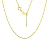 Collar de Oro de 18K Au750 Sólido No Desmontable Versátil DIY Ajustable Súper Brillante Lujo Ligero Cadena para Clavícula que Combina con Todo