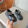 Zapatos de Princesa con Suela Suave para Niñas 2026 Nuevos Zapatos de Cuero Antideslizantes para Niñas Pequeñas Estilo Británico Modernos Zapatos de Una Sola Pieza Zapatos de Actuación