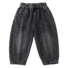 Pantalones Vaqueros para Niños Niños y Niñas Primavera y Otoño Casuales Pantalones Scimitar para Niños 2026 Nuevos Ropa de Otoño Pantalones Largos de Zanahoria para Bebé