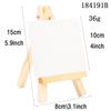 Navidad Acción de Gracias Regalo Decoración Manualidades Artesanías de Madera Mini Caballete Creativo Pintura al Óleo Lienzo Blanco