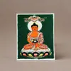 Thangka Cinabrio, Pintura del Quinto Maestro, Farmacéutico Zakiram, Vida Pasada y Vida Presente, Madre Verde Benmingfo, Puede Cambiar la Imagen, Thangka Marea Nacional