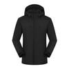 Jaqueta Espessa Integrada Outono e Inverno para Homens com Logo Personalizado, Marca Moderna Jaqueta Esportiva à Prova de Vento e Quente para Uso Externo com Capuz para Mulheres