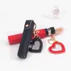 Llavero de Bolso para Labial Personalizado, Mini Neceser, Disponible en Varios Colores, Formas y con Logo, Espejo y Soporte para Teléfono