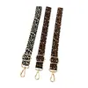 Estilo Nuevo Transfronterizo 2.5cm Jacquard Estampado de Leopardo Correa Estrecha para Hombro Accesorios de Bolso para Mujer Correa Larga de Hombro Único Cruzado Lanyard para Teléfono