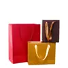 Bolsas Tote de Papel Kraft para Chá e Cosméticos, Sacolas de Presente Brancas Personalizadas de Alta Qualidade, Embalagens para Lojas de Roupas