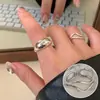 Anillo Exquisito de Elefante para Mujer Estilo Ins Sentido de Diseño Nicho Dulce Fresco Abierto Ajustable Anillo Lujo Ligero Elegante Celebridad de Internet Anillo Dedo Índice