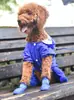 Cachorrinhos Cores Doces Antiderrapantes Impermeáveis Borracha Sapatos de Chuva Botas Capa para Patas (Roxo,Médio)