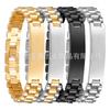 Fabricante Especializado en Moda Transfronteriza de Amazon Pulsera Simple DIY Curvada de Acero de Titanio Joyería para Hombre Lista para Venta al por Mayor