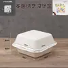 Caixa de Bolo Descartável Estilo Ins Tendência Bento Sobremesa Tiramisu Hambúrguer Pintado à Mão Para Levar Passeio de Primavera Caixa de Piquenique
