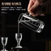 Dispensador de Licores, Set de Copas de Licores de Alta Gama para el Hogar, Decantador Comercial de Vidrio para Vino y Vino Tinto, Específico para Hoteles