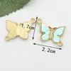 Accesorios de Joyería Estilo Mariposa Transfronterizos, Joyería Hecha a Mano DIY Mariposa Multicolor, Accesorios de Joyería DIY con Goteo de Aceite de Alta Gama