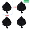 Parches Adhesivos de Tonos Grises Adhesivos Autoadhesivos para Chaqueta de Plumas Sin Costuras Flor Pequeño Tamaño Bordados Ropa Agujero Adhesivos Decorativos de Tela