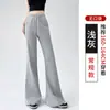 Otoño/Invierno 2026 En Stock Venta al por mayor Estilo Americano Casual Cintura Elástica con Cordón Cintura Baja Ligeramente Acampanados Pantalones Deportivos Casuales para Mujer