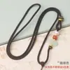 Corda para Colar Amuleto da Sorte Rosto Sorridente, Cordão para Colar Pingente de Jade Versátil Estilo Chinês, Pingente de Joia Trançado, Cordão de Pescoço Dourado Atacado