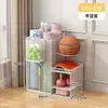 Cesta de Almacenamiento para Esterillas de Yoga, Estante de Almacenamiento para Equipos Deportivos y de Fitness en Casa, Estante de Almacenamiento Doméstico para Rellenar Espacios para Bádminton y Baloncesto