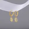 Pendientes de Corazón y Estrella de Circonita de Moda Transfronteriza para Mujer 18K Pendientes Exquisitos Estilo Europeo y Americano Pendientes de Gama Alta Venta al por Mayor