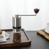 Molino de Café de Acero Inoxidable Manual con Manivela y Ajuste de Granulosidad, Molinillo de Café Manual Portátil para Uso Doméstico