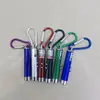 Puntero Láser 3 en 1 Luz Blanca LED Detector de Monedas Linterna UV Mosquetón Correa Demostración de Enseñanza Juguete para Gatos Regalo