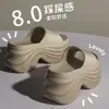 Pantuflas de Verano para Mujer con Tacón Alto para Exteriores 2026 Nuevo Modelo Sandalias de Tacón Alto con Suela Gruesa Chanclas de Playa Eva para Aumentar la Altura