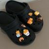 Bite Batom Buraco de Maçã Sapato Fivela de Sapato DIY Removível Fofo Comida Brinquedo Botão Sapato Flor Decoração do Cabedal Atacado