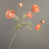 Materiais Florais Decorativos da Moda, Flores Artificiais, Peônias Japonesas de 6 Cabeças, Decoração de Casa Estilo Vintage, Lótus Artificial Atacado