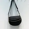 Bolsa Transversal de Nylon Transfronteiriça Feminina Moda Europeia Americana Retro Bolsa de Cintura Grande Capacidade Multicamada Zíper Bolsa de Peito Atacado Personalização