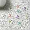 Novas joias luminosas para unhas fofas vida marinha Céu Estrelado golfinho joias de unha desenhos animados decorações de unha