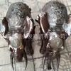 Artesanías de Animales de Cobre Fundido Listas para Usar del Fabricante Deberían ser al por Mayor Elefantes Tallados en Cobre Adornos de Elefante de Cobre Puro para la Entrada del Hogar