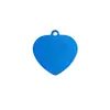 Acero Inoxidable Estilo Hip-Hop Forma de Corazón Placa de Identificación para Perro Gato Colgante de Amor Colgante con Logo Adorno para Mascota Collar Grabado