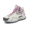 Zapatos de senderismo para parejas de gran tamaño transfronterizos de malla transpirable para camping todoterreno zapatos de senderismo de suela blanda zapatos deportivos profesionales para exteriores para mujer