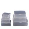 Centennial buena caja cuadrada blanca de plástico caja de almacenamiento rectangular caja de pp hogar joyería almacenamiento de monedas caja organizadora